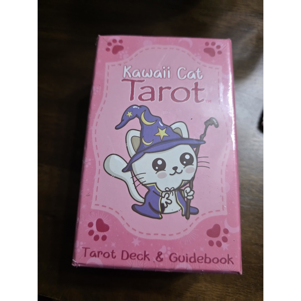 Kawaii Cat Tarot Deck & Guidebook Sealed 78 Card Deck Cute Cat Tarot Cards